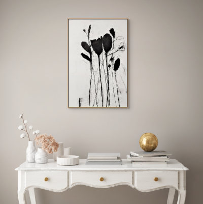 Robert Baribeau In the weeds ink bloom 2 Abstract Painting 2023