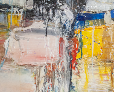 Robert Baribeau Milbrook in Pink 2 Abstract painting 2012