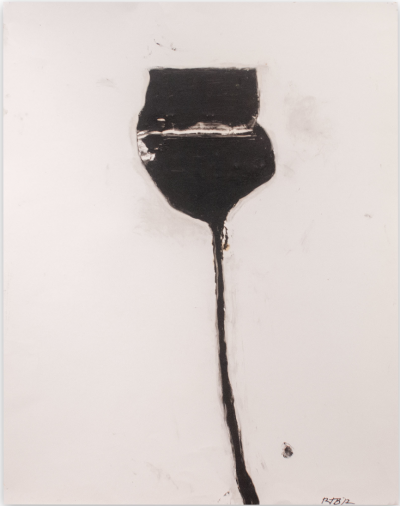 Robert Baribeau Stem in Black 12 Abstract painting 2019