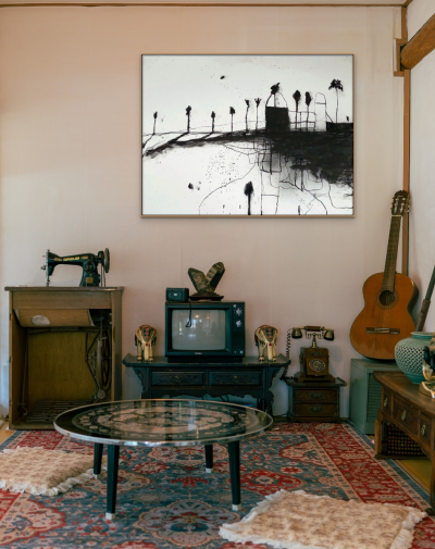 Robert Baribeau The Palms 2 Abstract painting 2023