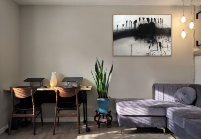 Robert Baribeau The Palms 5 Abstract painting 2023