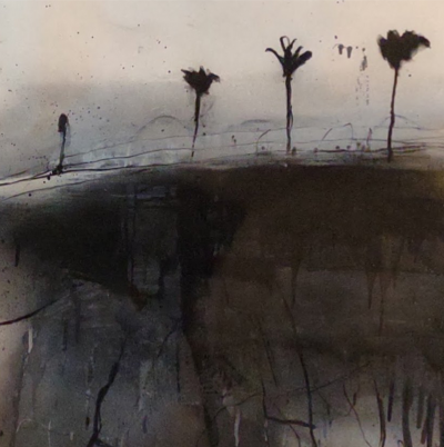 Robert Baribeau The Palms 9 Abstract painting 2023