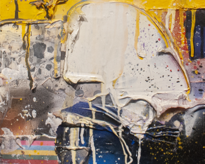 Robert Baribeau Untitled Blue Abstract painting 2007