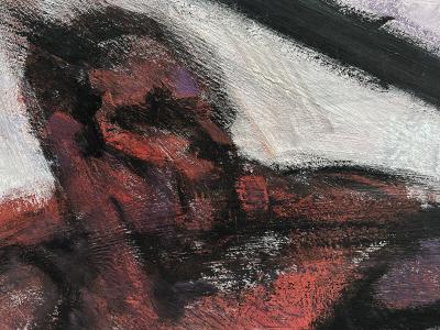 Robert Bob Peak Boxer Knockout Punch Esquire Magazine Mid Century Sports Action Painting