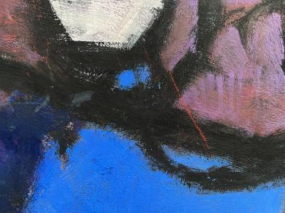 Robert Bob Peak Boxer Knockout Punch Esquire Magazine Mid Century Sports Action Painting