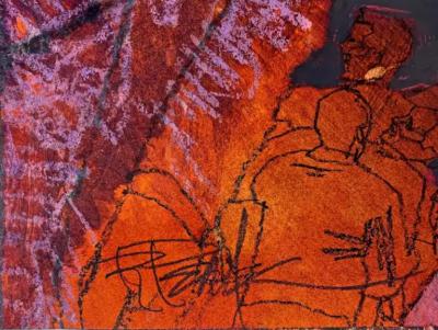 Robert Bob Peak Boxing Scene Vanquished Boxer in his Corner Sports Illustrated Boxing Story