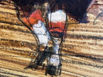 Robert Bob Peak Browns Football Sports Action Painting de Kooning Abstract Expressionism