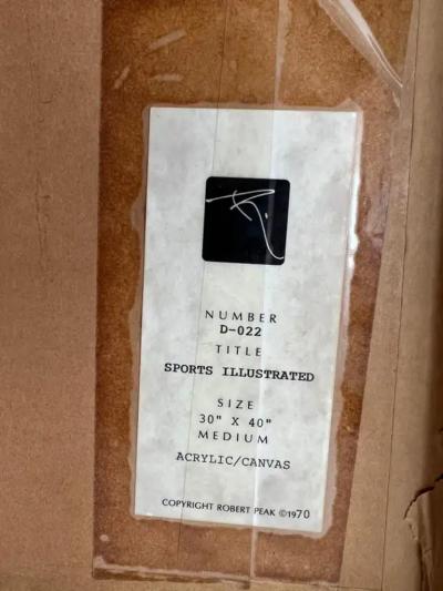 Robert Bob Peak Racing Cars in Bright Red Sports Illustrated Illustration Sports Car Pink