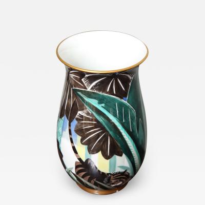 Robert Bonfils Art Deco Porcelain Vase by Robert Bonfils