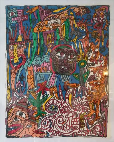 Robert COMBAS Robert Combas Original Serigraphy 83 100 1992