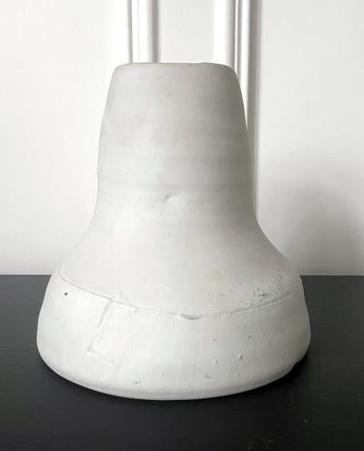 Robert Chapman Turner Sculptural Ceramic Funnel Vase by Robert Turner