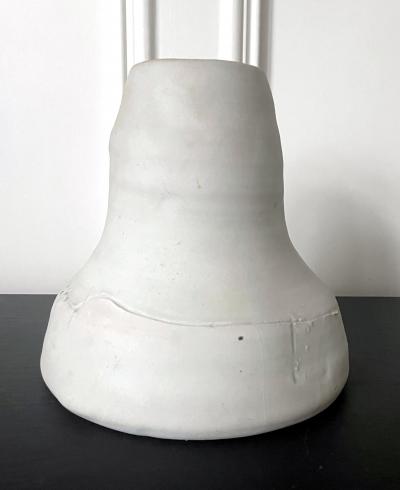 Robert Chapman Turner Sculptural Ceramic Funnel Vase by Robert Turner