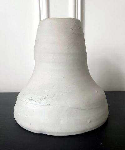 Robert Chapman Turner Sculptural Ceramic Funnel Vase by Robert Turner