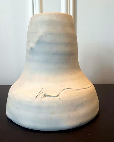 Robert Chapman Turner Sculptural Ceramic Funnel Vase by Robert Turner