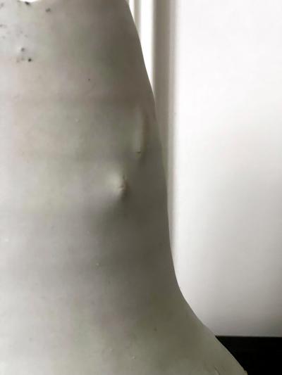 Robert Chapman Turner Sculptural Ceramic Funnel Vase by Robert Turner