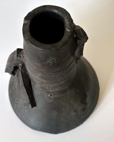 Robert Chapman Turner Sculptural Ceramic Handled Vase by Robert Turner