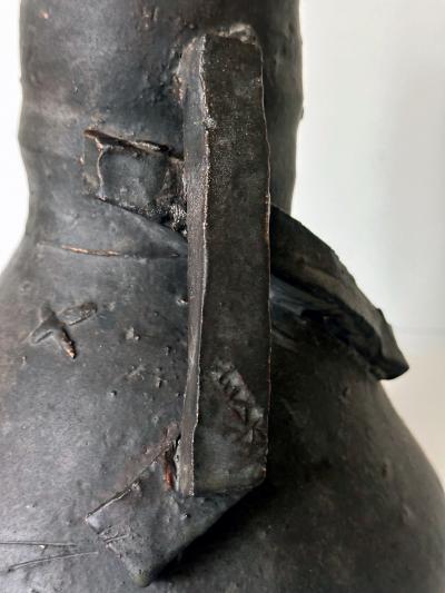 Robert Chapman Turner Sculptural Ceramic Handled Vase by Robert Turner