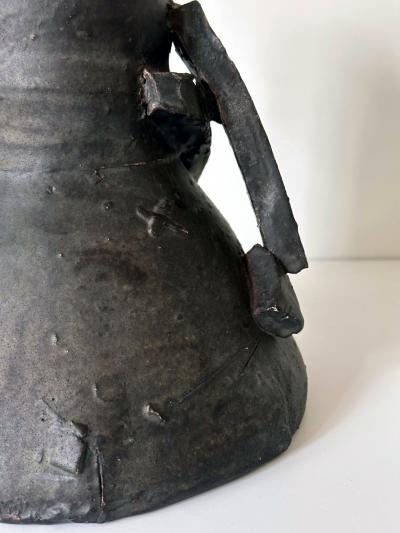Robert Chapman Turner Sculptural Ceramic Handled Vase by Robert Turner