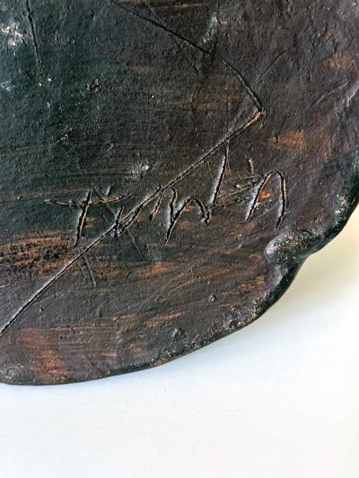 Robert Chapman Turner Sculptural Ceramic Handled Vase by Robert Turner