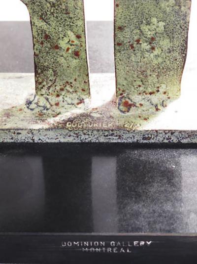 Robert Couturier Patinated Steel Sculpture by Robert Couturier