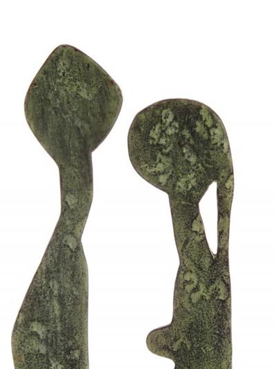 Robert Couturier Patinated Steel Sculpture by Robert Couturier