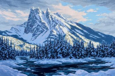 Robert E Wood Fresh Snow Mount Burgess