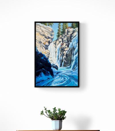 Robert E Wood Frozen Falls Maligne Canyon