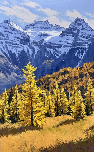 Robert E Wood Golden Afternoon Larch Valley