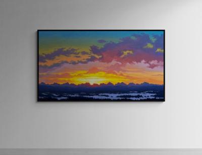 Robert E Wood Rocky Mountain Sunset