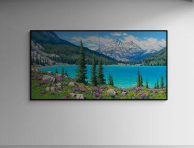 Robert E Wood Shoreline Wildflowers Upper Joffre Lake Diptych 