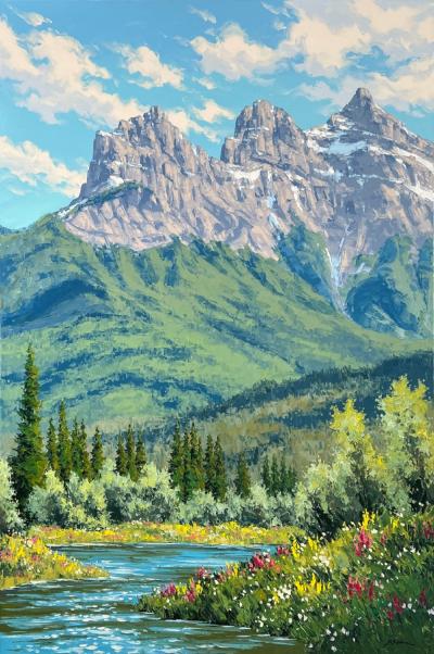 Robert E Wood Summer Beneath the Three Sisters