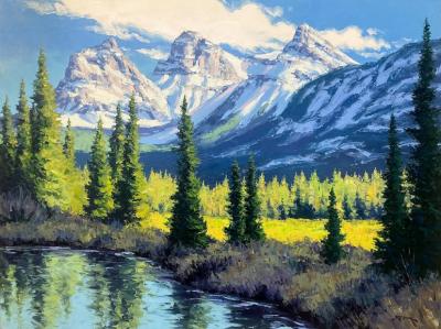 Robert E Wood Summer Sun Three Sisters