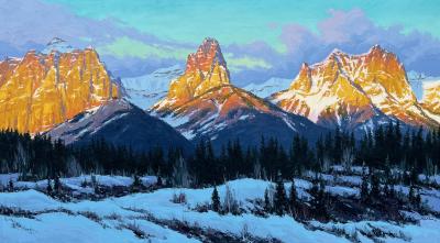 Robert E Wood Sunrise East End of Mt Rundle