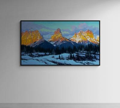 Robert E Wood Sunrise East End of Mt Rundle