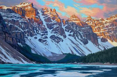 Robert E Wood Sunrise Peaks Moraine Lake