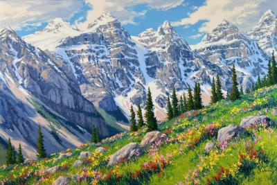 Robert E Wood Wildflowers Valley of the Ten Peaks