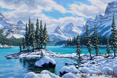 Robert E Wood Winter Wonderland Spirit Island