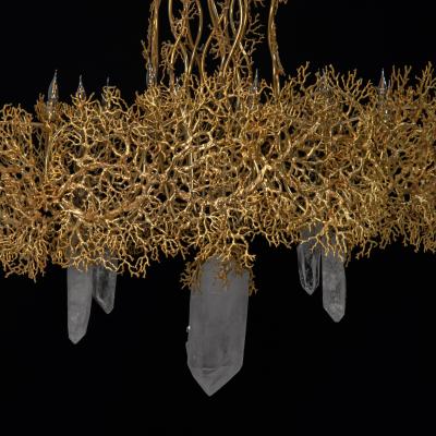 Robert Goossens Coral and crystal lamp