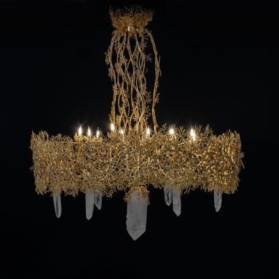 Robert Goossens Coral and crystal lamp