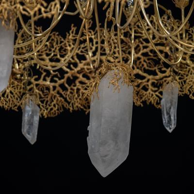 Robert Goossens Coral and crystal lamp