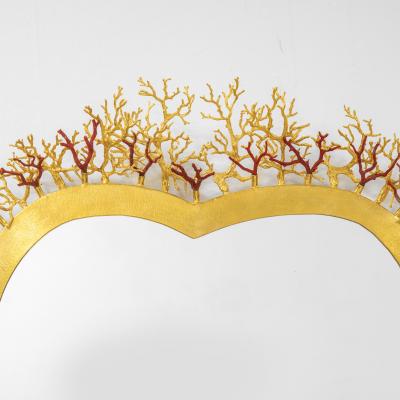 Robert Goossens Large Coral Heart Mirror