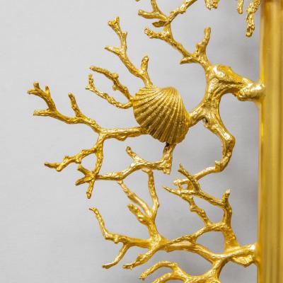 Robert Goossens Miroir Corail et Coquillages 