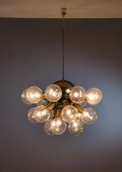 Robert Haussmann Extra Large Brass Half Sputnik Pendant