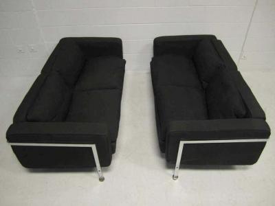 Robert Haussmann Pair of Loveseats by Robert Haussmann for Stendig Mid Century Modern