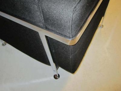 Robert Haussmann Robert Haussmann Stendig Upholstery and Steel Lounge Chair Mid Century Modern