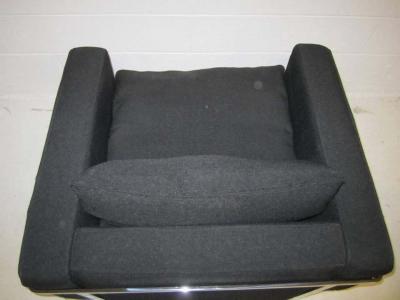 Robert Haussmann Robert Haussmann Stendig Upholstery and Steel Lounge Chair Mid Century Modern