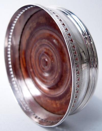 Robert Hennell Pair of Robert Hennell Georgian Neoclassical Wine Coasters 1792