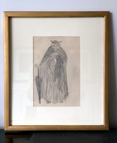 Robert Henri Framed Figurative Drawing by Robert Henri Ashcan School