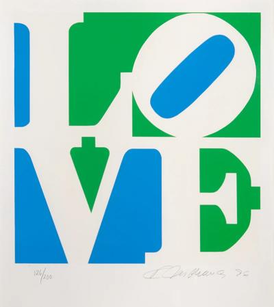 Robert Indiana Love from The Book of Love by Robert INDIANA