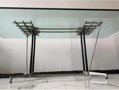 Robert Josten Postmodern Industrial Dining Table Designed by Robert Josten